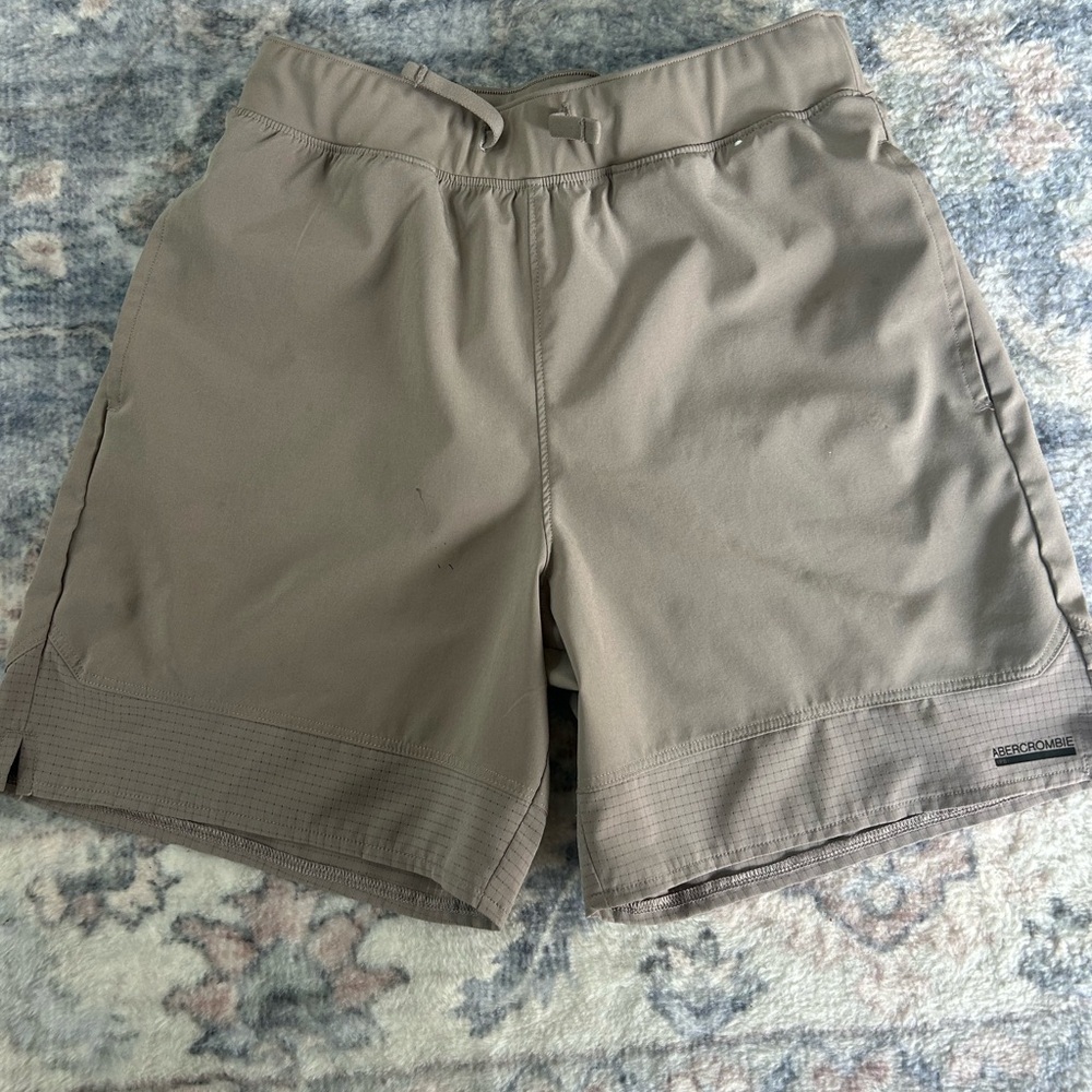 Abercrombie & Fitch Boys Royal Blue / Tan Shorts (YPB) quick - dry - Picture 5 of 8